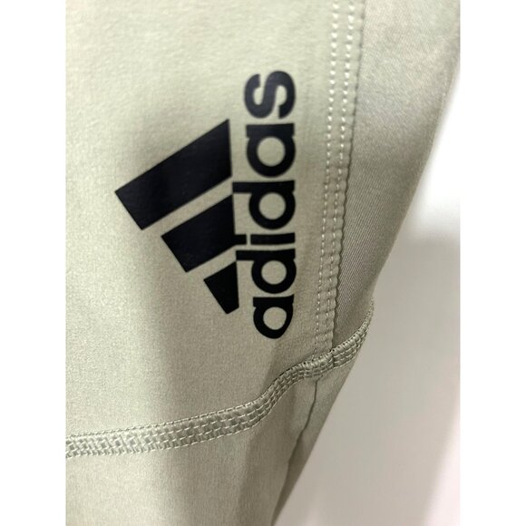 Adidas Womens Joggers S Sage Green Logo AEROREADY Drawstring Pockets Activewear - Picture 6 of 16